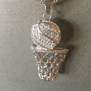 Basketball sparkle pendant